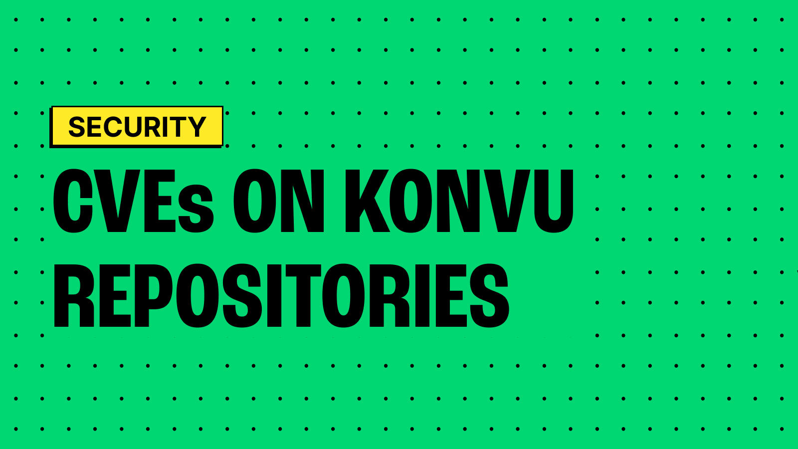 A quarter of CVEs on our own repos