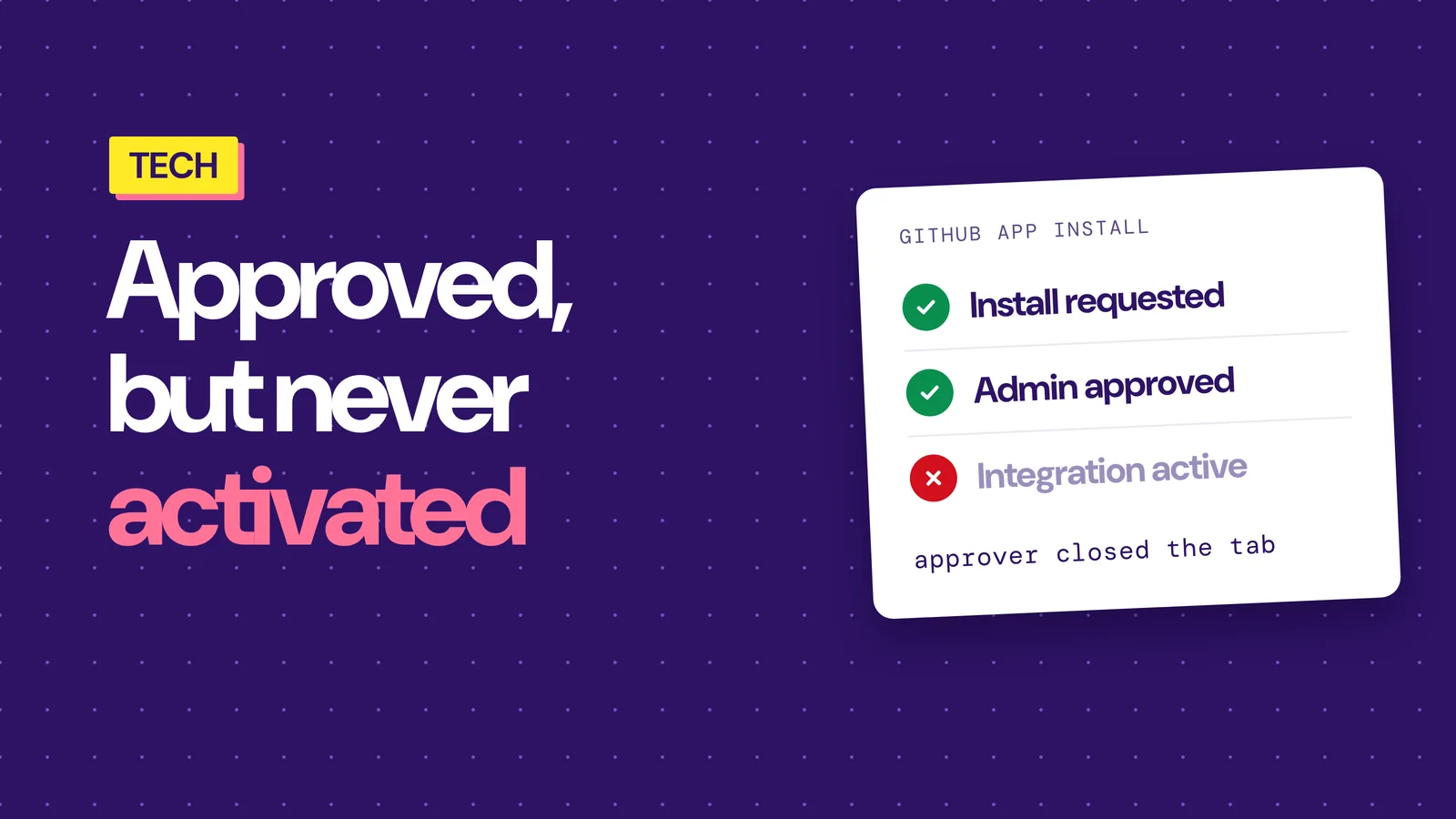 Handling GitHub App Admin Approval Workflows