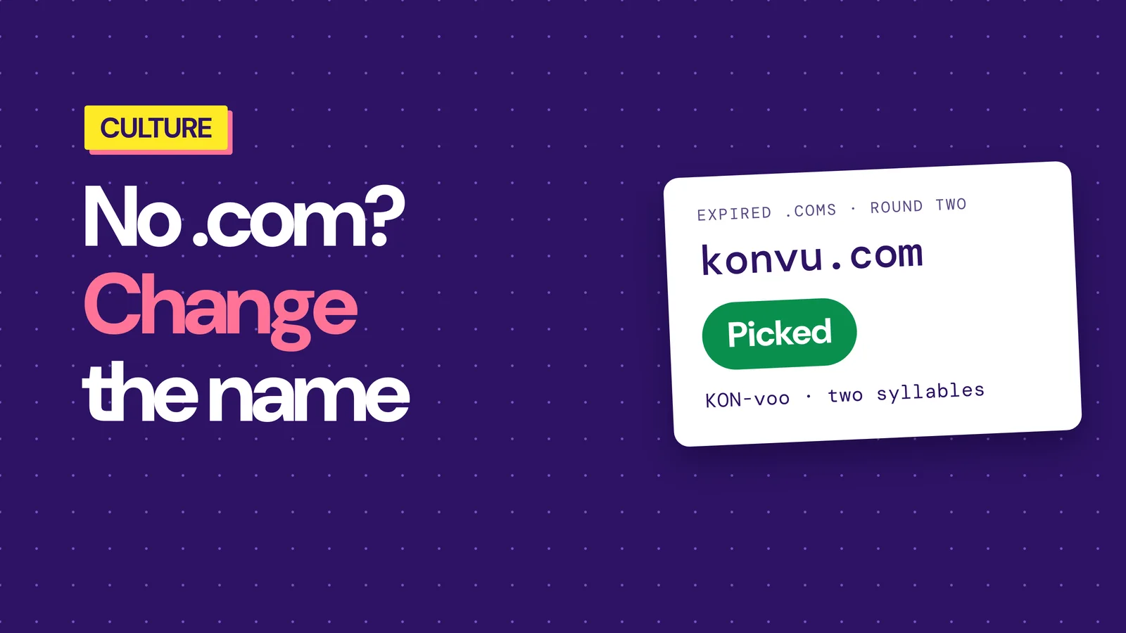 How Konvu got its name