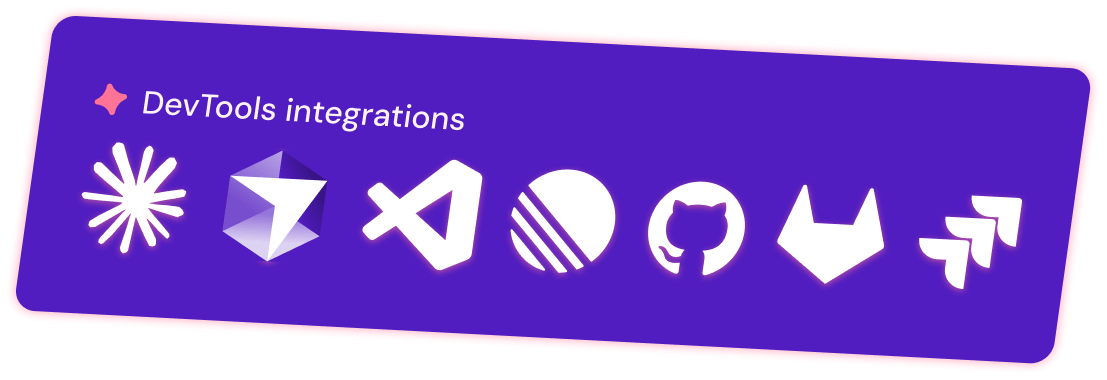 Developer tools integration view
