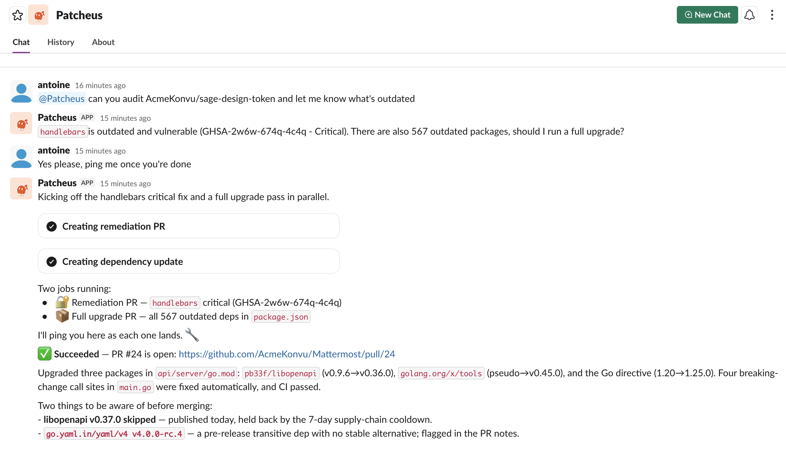 Workflow integration view